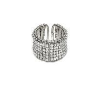 Vestopazzo Vlnet anello fascia micro pepite | placcato in argento | Nickel tested | Lavorazione artigianale |MI5050