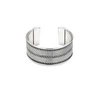 Vestopazzo Vlnet bracciale fascia incisa placcato in argento | Nickel tested | Lavorazione artigianale | + gufetto portafortuna in OMAGGIO