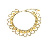 Vestopazzo VLNET cavigliera egiziana con catene e monete in ottone | Nickel tested | Lavorazione artigianale | Unisex | DD40009