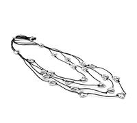 Vestopazzo Vlnet collana donna multifilo con cuori in alluminio 100% riciclato | Nickel tested | tg unica | lunghezza regolabile | AL02507