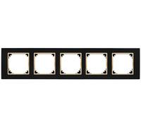 VESTRA cornice quintupla IP20 nero/oro 3875-47