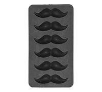 Vestro di ghiaccio in silicone a forma di baffi grade di cibo nero flessibile Easy rimozione del di ghiaccio stampo per la festa della cucina domestica