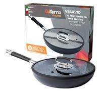 Vesuvio professionale padella con coperchio 28 cm Volcanic Black Speckled Stone