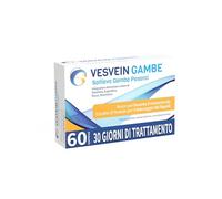 Vesvein Gambe, integratore di Diosmina, Esperidina e Bromelina, sollievo gambe pesanti, 60 compresse - 1 mese di trattamento