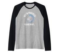 Vet in Progress Studi Medicina Studente Scuola Veterinaria Maglia con Maniche Raglan