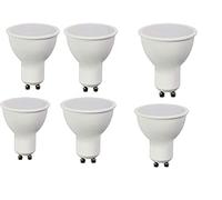 vet italy Vetrineinrete® 6 Faretto led 8 watt GU10 luce calda naturale e bianca opaco 110° 220v Lm 620 lampada illuminazione GU10-06 (Luce Naturale 4000k) M82