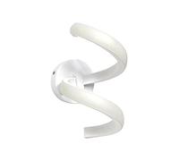 Vet italy Vetrineinrete® Applique a parete stilizzato 9 watt lampada da muro spirale bianco luce fredda 6500k o naturale 4000k (Luce Fredda 6500k)