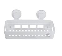 Vetrineinrete® Mensola con ventosa da bagno per doccia rettangolare portasapone shampoo A107