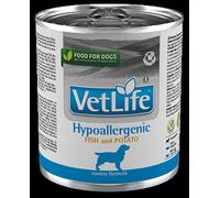 VET LIFE DOG HYP FISH&POT 300G