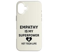 Vet Tech Life Animal Care - L'empatia è il mio superpotere Custodia per iPhone 16 Plus