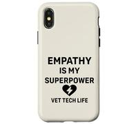 Vet Tech Life Animal Care - L'empatia è il mio superpotere Custodia per iPhone X/XS