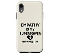 Vet Tech Life Animal Care - L'empatia è il mio superpotere Custodia per iPhone XR
