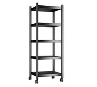 VETALLO Scaffale angolare a 5 ripiani, regolabile, piccolo scaffale stretto per casa, cucina, garage, dispensa, lavanderia, bagno, cantina, estantes para cocina (39,9 x 30 x 137,9 cm (lunghezza x