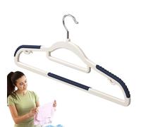 Vêtements, Nastri Non Glissants,Slim Traceless Closet Honders Rack | Rack Rangement Antidérapant Avec Un Crochet Rotatif 360 Pour T-Shirt, Robe, Pantalon, Jupes