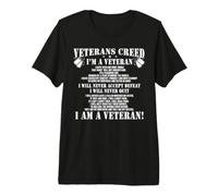 Veteran’s Creed I’m Veteran T-Shirt Maglietta Premium