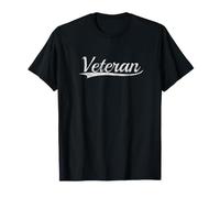 Veteran Vintage Inspired Throwback Style Varsity Classic Maglietta