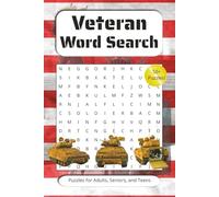 Veteran Word Search Puzzle Book: Word Searches with Easy to Read Print about Veterans, Military, Soldiers and More | 6x9 inches, 110 pages | 50+ puzzles ... Gifts for Vacations, Holidays, and Travel