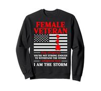 Veterana Femminile I'm The Storm Donne Veterano Madre Nonna Felpa