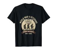 Veterani della seconda Guerra Mondiale Che onorano Il Loro sacrificio 1941-1945 Maglietta