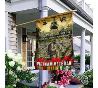 Veterano Del Vietnam. Ricordando Coloro Che Hanno Servito. Tutti Hanno Dato Qualcosa, Alcuni Hanno Dato Tutto. Bandiera Da Cortile Deluxe Bandiere Pirati Vintage Bandiere All'Aperto S