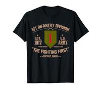 Veterano della 1a divisione di fanteria dell'esercito americano I combattimenti per primi Maglietta