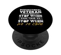 veterano disfunzionale ci fermiamo quando abbiamo finito Design PopSockets PopGrip Adesivo