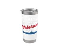 Veterano sottomarino che combattono per la libertà Patriot Veterans Day Bicchiere termico in acciaio inox doppia parete