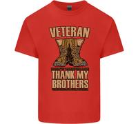 Veterano Stivali Esercito Inglese Marines Pippo Uomo Cotone T-Shirt