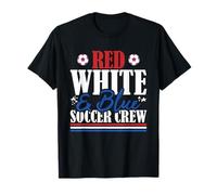 Veterano US Flag Rosso Bianco & Blu Soccer Crew Maglietta