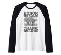 Veterans Day Americano Militare Onore Il Fallen US Soldato Maglia con Maniche Raglan