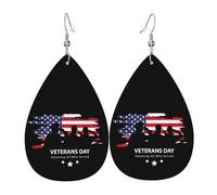 Veterans Day Honoring All Who Served Orecchini Penzolare Orecchini In Pelle Leggera Accessori Per Feste Decorazioni Tutti I Giorni