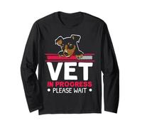 Veterinario in corso Caricamento Animale Medico Futuro Veterinario Maglia a Manica