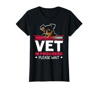 Veterinario in corso Caricamento Animale Medico Futuro Veterinario Maglietta