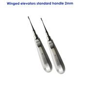 Veterinario Radice Estrattore Alato Elevatori 2mm Standard Manico Set Di 2