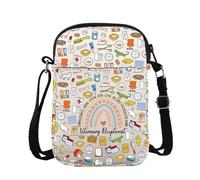 Veterinario Receptionist Cross Body Bag Apprezzamento Regalo Vet Tech Week Regalo Veterinario Messenger Bag, Vet Recep Cb, 15*21*2cm