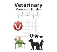 Veterinary Crossword Puzzle: Crossword Puzzles with Easy to Read Print about Veterinary, Medicine, Animals and more | 6x9 inches, 120 pages | 50+ ... Gift for Vacations, Holidays and Relaxation