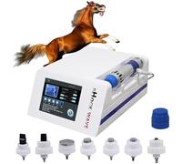 Veterinary ED Shockwave Device, Extracorporeal Focused Shockwave Therapy with 7 Probes, Adjustable Intensity from 10-300mJ And Frequency from 1-18Hz, Deep in The Skin 8 Cm, for Horse