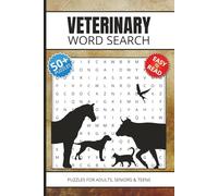 Veterinary Word Search Book: Word Searches with Easy to Read Print about Veterinarians, Animals, Pet Health and More, 6x9 inches, 110 pages, 50+ Puzzles, Gifts for Vacations, Holidays and Free Times.