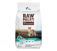 VETEXPERT Raw Paleo Sterilised Chicken&Tuna&Salmon per gatti sterilizzati 2kg
