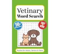 Vetinary Word Search Puzzle Book: Word Searches with Easy to Read Print About Pets, Animals and More | 6x9 inches 110 pages | 50+ Puzzles … Gift for vacations, Holidays and Free Times