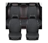 VETJMUA Coprisedile Per Buick Tutti I Modelli Per Enclave Per Cascada Per Encore Per Lacrosse Per Excelle Per Regal Per TourX Pelle Sintetica Coprisedili per auto(Black White 5 Seat)