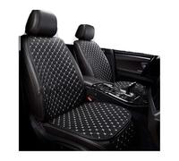 VETJMUA Coprisedile Per Buick Tutti I Modelli Per Enclave Per Cascada Per Encore Per Lacrosse Per Excelle Per Regal Per TourX Pelle Sintetica Coprisedili per auto(Black White 2 Seat)
