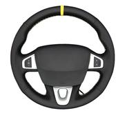 VETJMUA Coprivolanti per Megane 3 (Coupe GT) RS 2010 2011 2012 2013 2014 2015 2016 Volante per Auto Treccia di Copertura Antiscivolo Accessori per Interni Auto Coprimanubrio Auto(Red Thread)