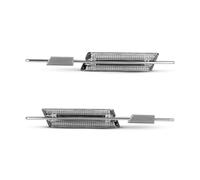 VETJMUA Indicatori di direzione Per BMW E90 E46 E60 E91 E82 E93 E83 X3 X1 2 Pezzi LED Indicatore Di Direzione Sequenziale Luce Di Posizione Laterale Canbus(Clear lens,Dynamic)