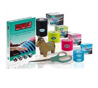 Vetkin Tape Kit Introduzione Equino | Nastro Kinesiologia Equina | Libro di Taping per Cavalli | 3 Dimensioni di Nastro Kinesiologia Veterinaria | Forbici Premium