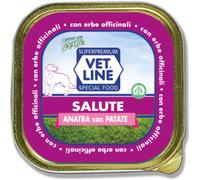 Vetline Vet Line Salute Anatra con Patate 150 g Alimento Umido Monoproteico per Cani
