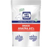Vetline Vet Line Snack di Anatra Grain Free Monoproteico per Cani 80g