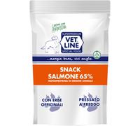 Vetline Vet Line Snack di Salmone Monoproteico Grain Free per Cani 80g
