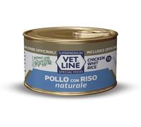 Vetline Vet Line Umido Naturale Pollo e Riso per Gatti 70 g