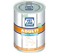 Vetline Vet Line Umido Pesce e Patate per Cani Adulti 400 g